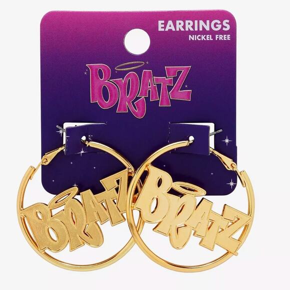 bratz Jewelry - Bratz Logo Hoop Earrings